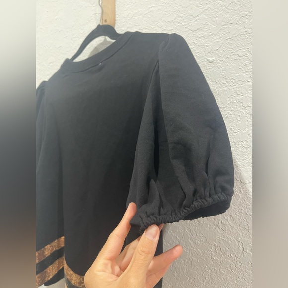 NWT Sequin football patch tee (black) - small - Picture 10 of 10